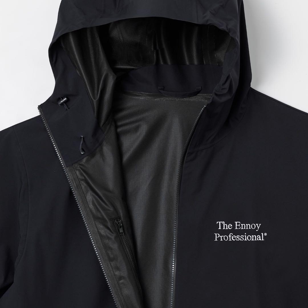 エンノイ・3LAYER SHELL HOODIE（黒Mサイズ）