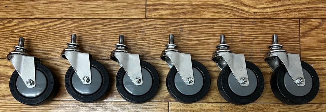 純正ホームエレクター棚4段+棚3段キャスター付きホワイト197.7×162×45