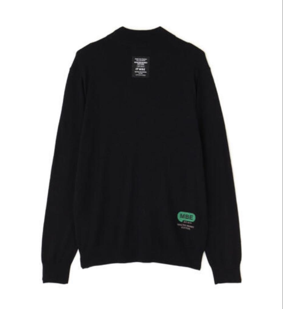 新品 パーリーゲイツ マスターバニー カシミヤ混 タートルネックニット(4)M黒