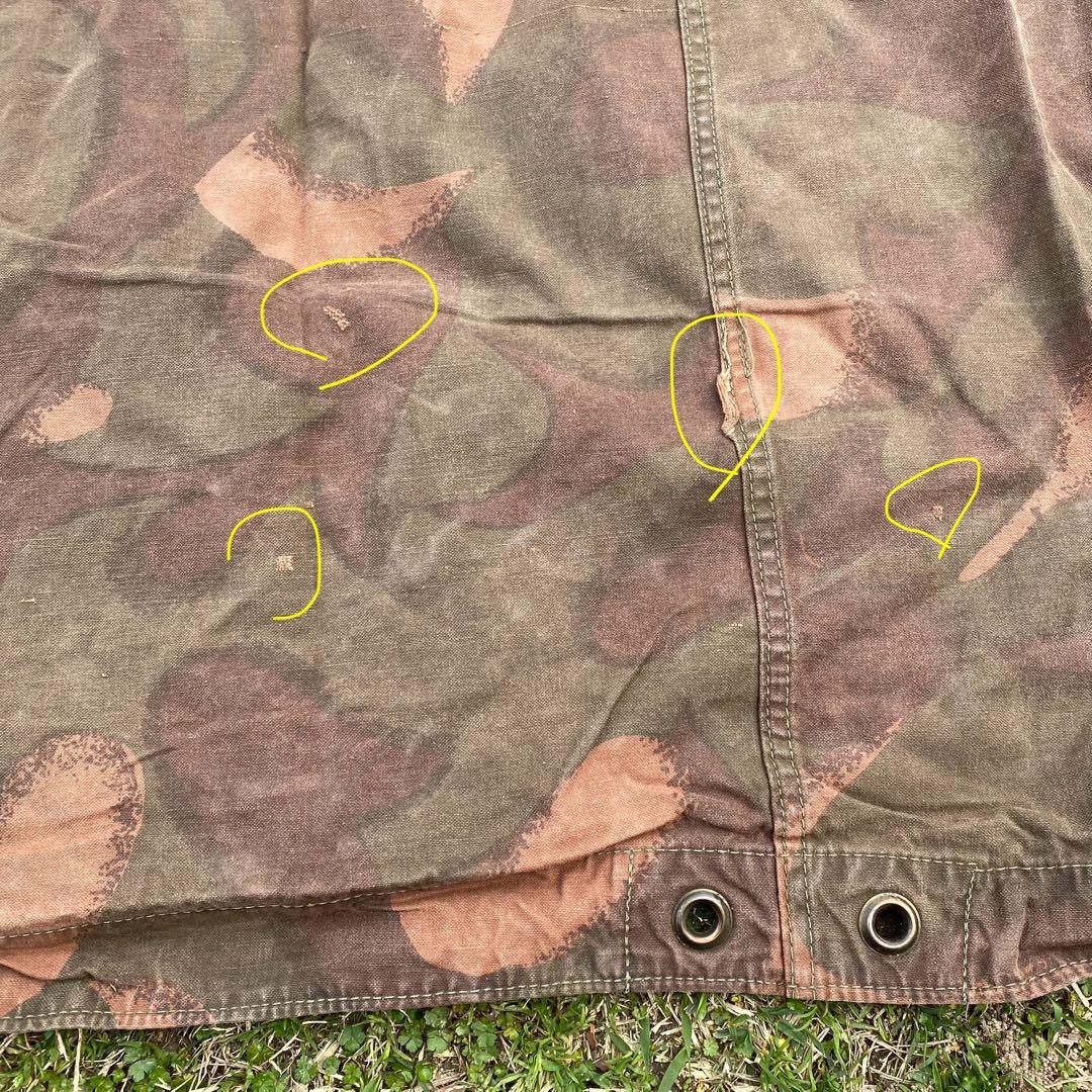 ま*と様 ハンガリー軍　軍幕⑤　ポンチョ　２枚　ポール・ペグセット　 ワンポール