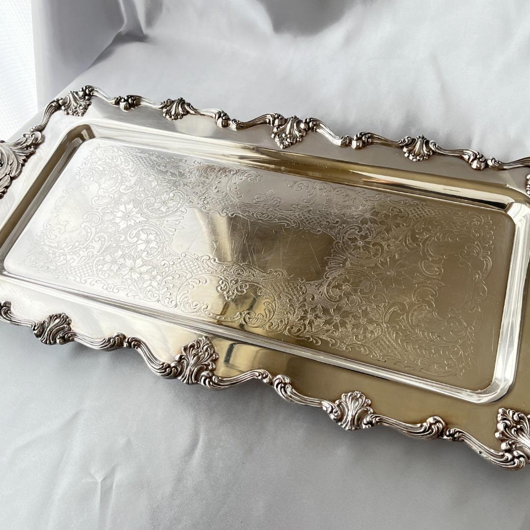 【ギャラリートレー】 ロングタイプ 56cm ハンドル/飾りフット 大型