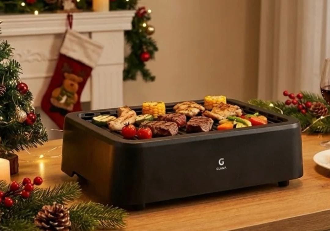 【新品未使用】超少煙グリル GLAMP （グランプ）　SG-01 ブラック