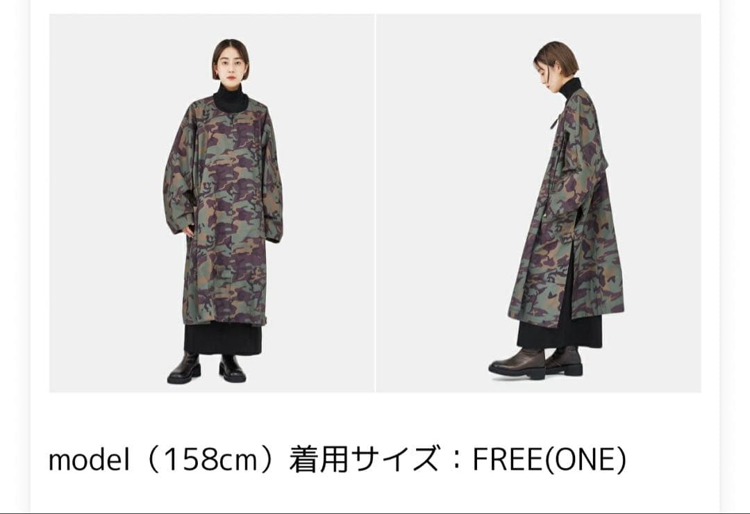 WILD THINGS × JUN MIKAMI 1-WT 迷彩 コート　新品