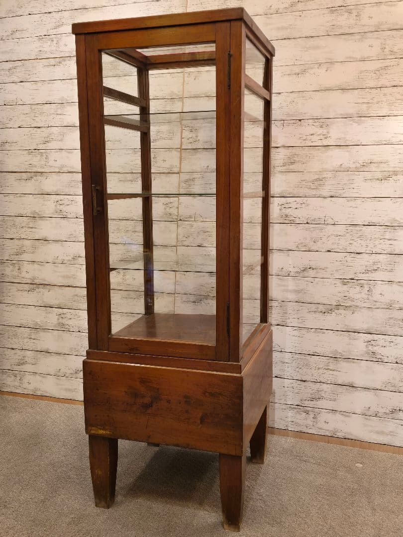 プ*い様 ガラスケース　昭和レトロ　古家具　パンケース　店舗什器　ショーケース