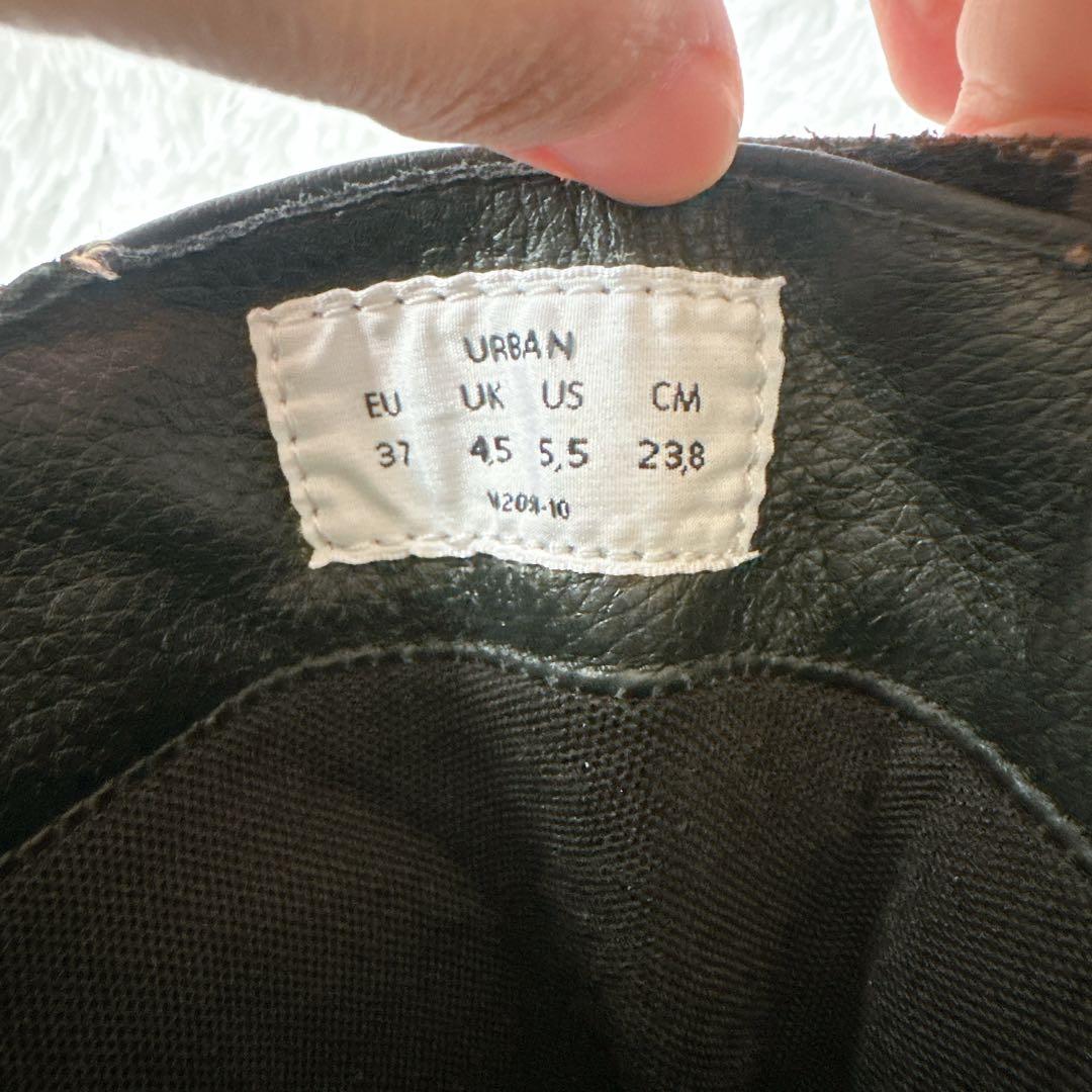  Motorrad ブラウン レザー ライティングブーツ バイクブーツ