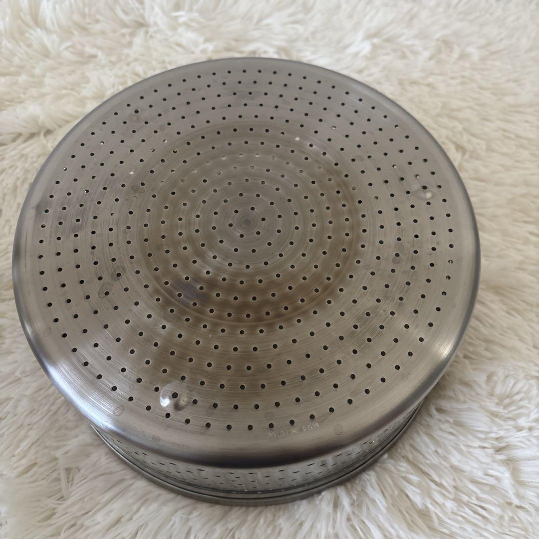 CRISTEL クリステル24cm 深鍋・蒸し器・クッキングバスケット4点セット