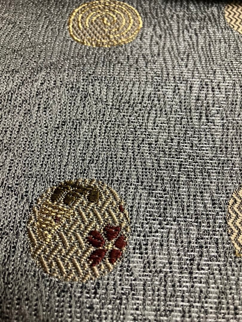 お仕立て上がり名古屋帯　新品未使用品　正絹　西陣織　No.357