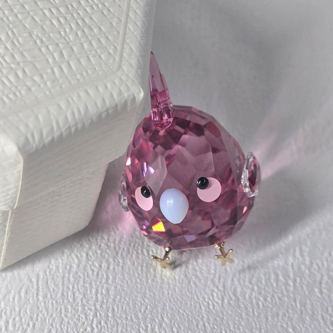 【人気✨】SWAROVSKI　スワロフスキー　ピンク　オカメインコ