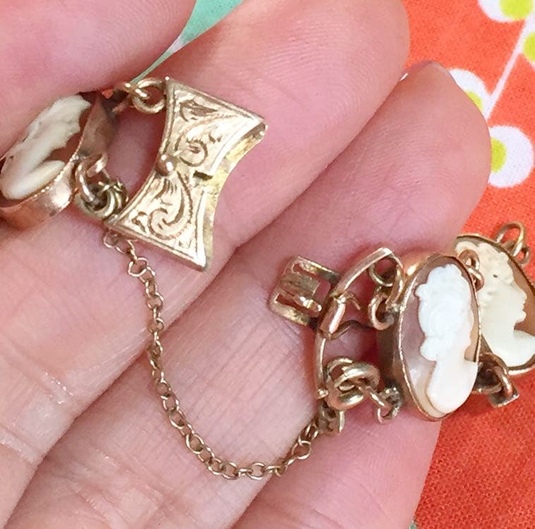 14K イタリア製 カメオブレスレット