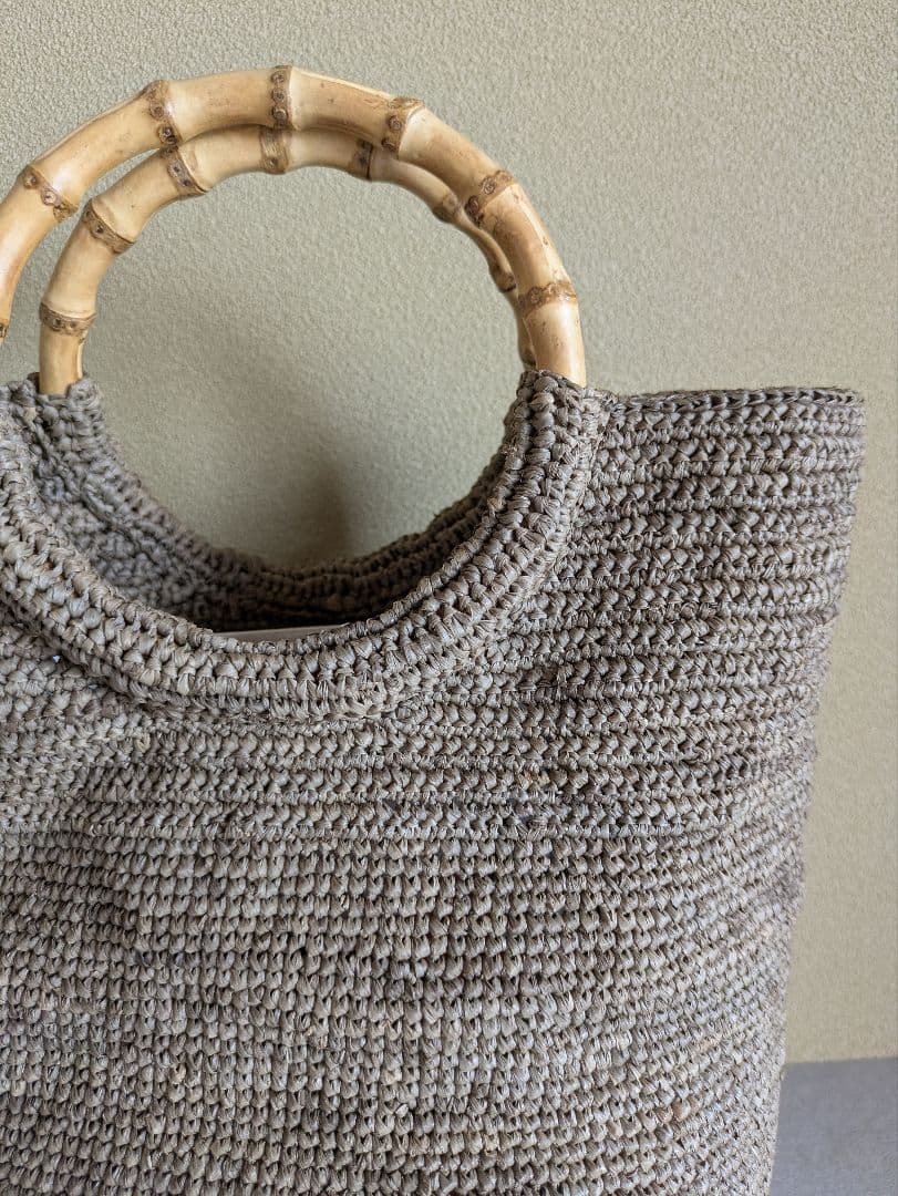 【再販】　ヨーガンレール　ラフィアバッグ