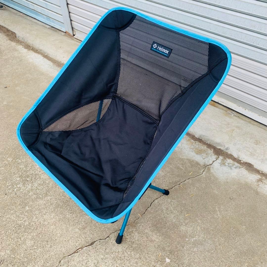 Helinox アウトドアチェア ブルー　ブラック