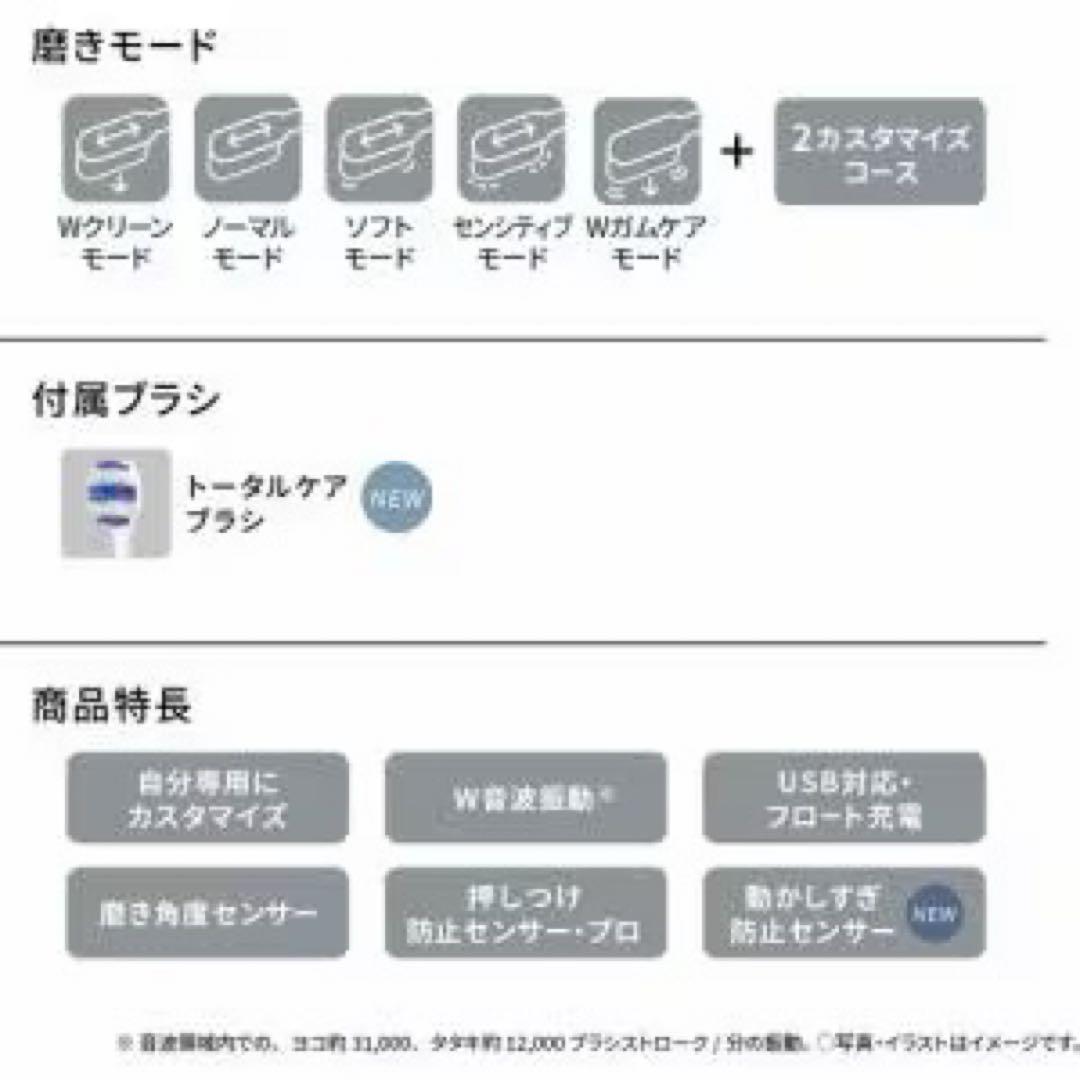 【新品未使用】Panasonic 電動歯ブラシ Doltz EW-DT63-S