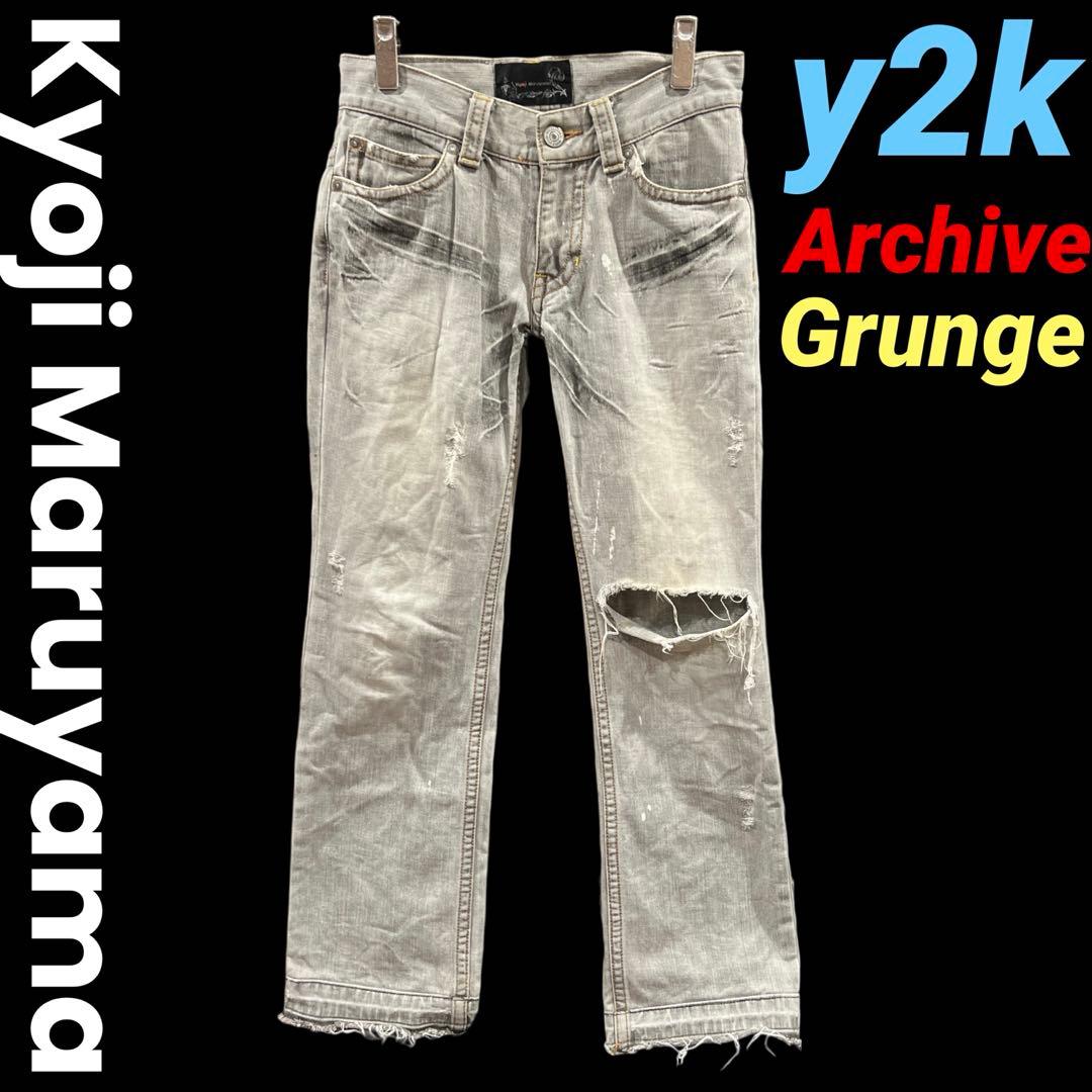 パンツ y2k Archive\"Kyoji Maruyama\" damage denim
