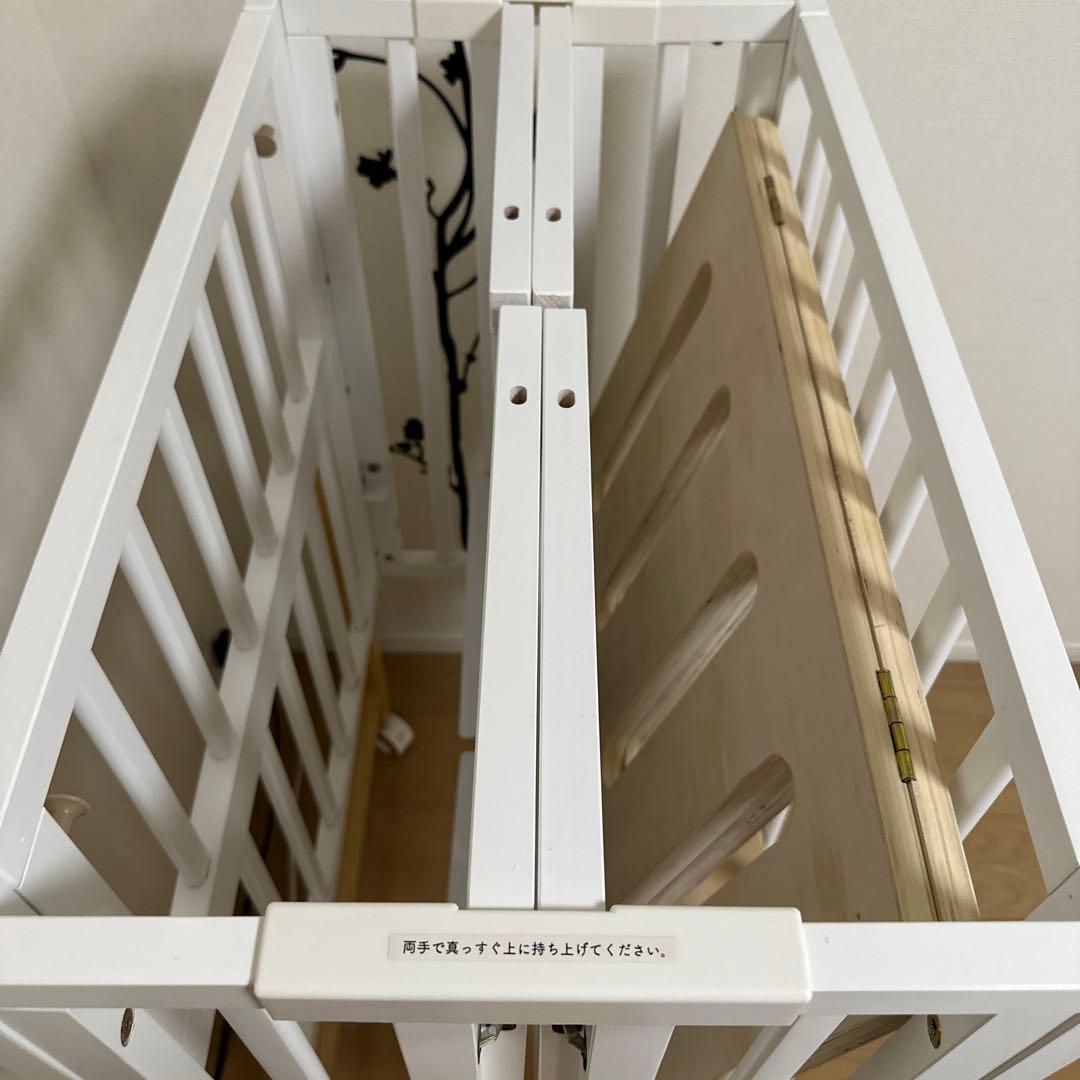 大和屋　パタン2 折りたたみミニベビーベッド　60×90