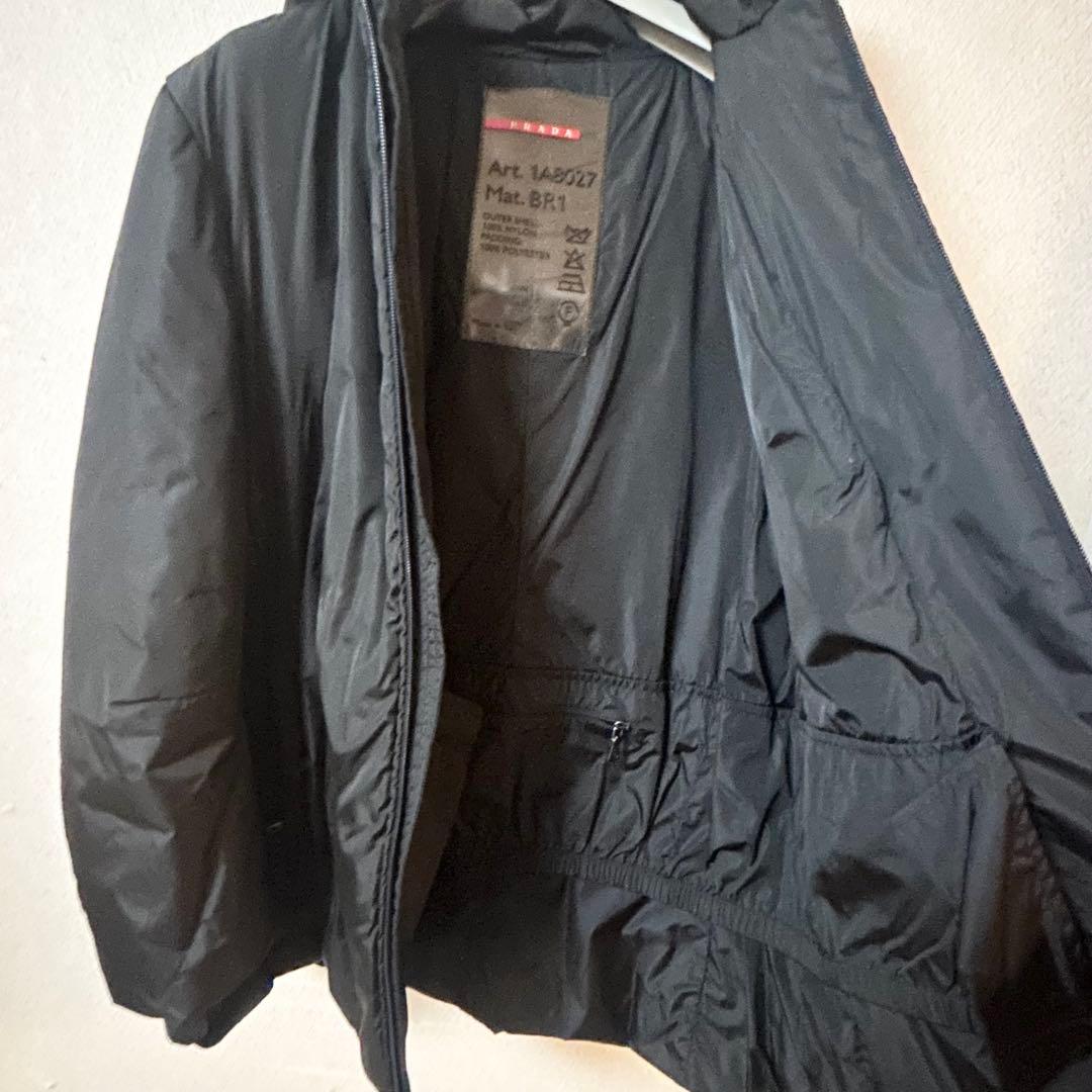 プラダスポーツ アーカイブ フーデッド ナイロン ダウンジャケット