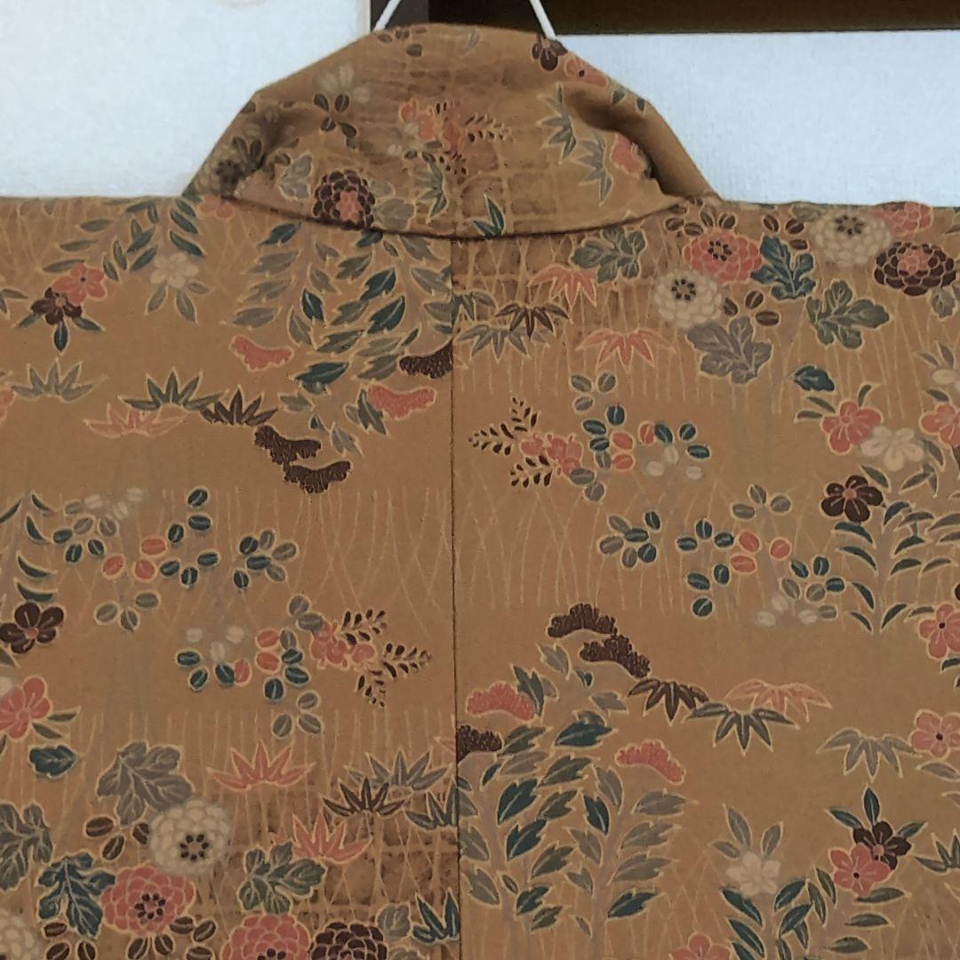 【三花】美品　東レシルック　東洋和装　袷　洗える着物　リユース