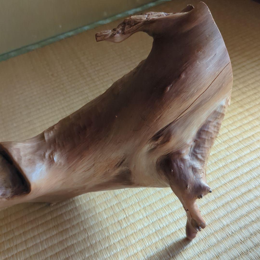 アンティーク 木 オブジェ　流木アート　置物　ひょうたん付