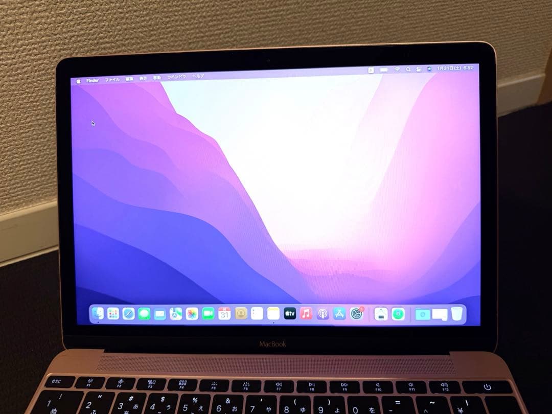 【美品】 MacBook A1534 12インチ メモリ8G 512GB ピンク