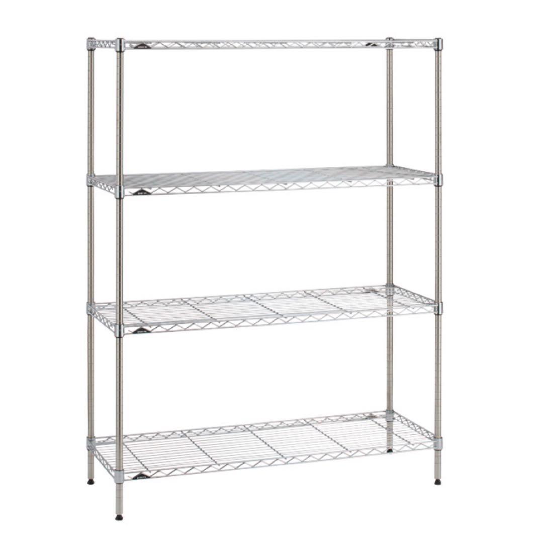 【単品】ホームエレクター ポールのみ 160cm 4本 クローム