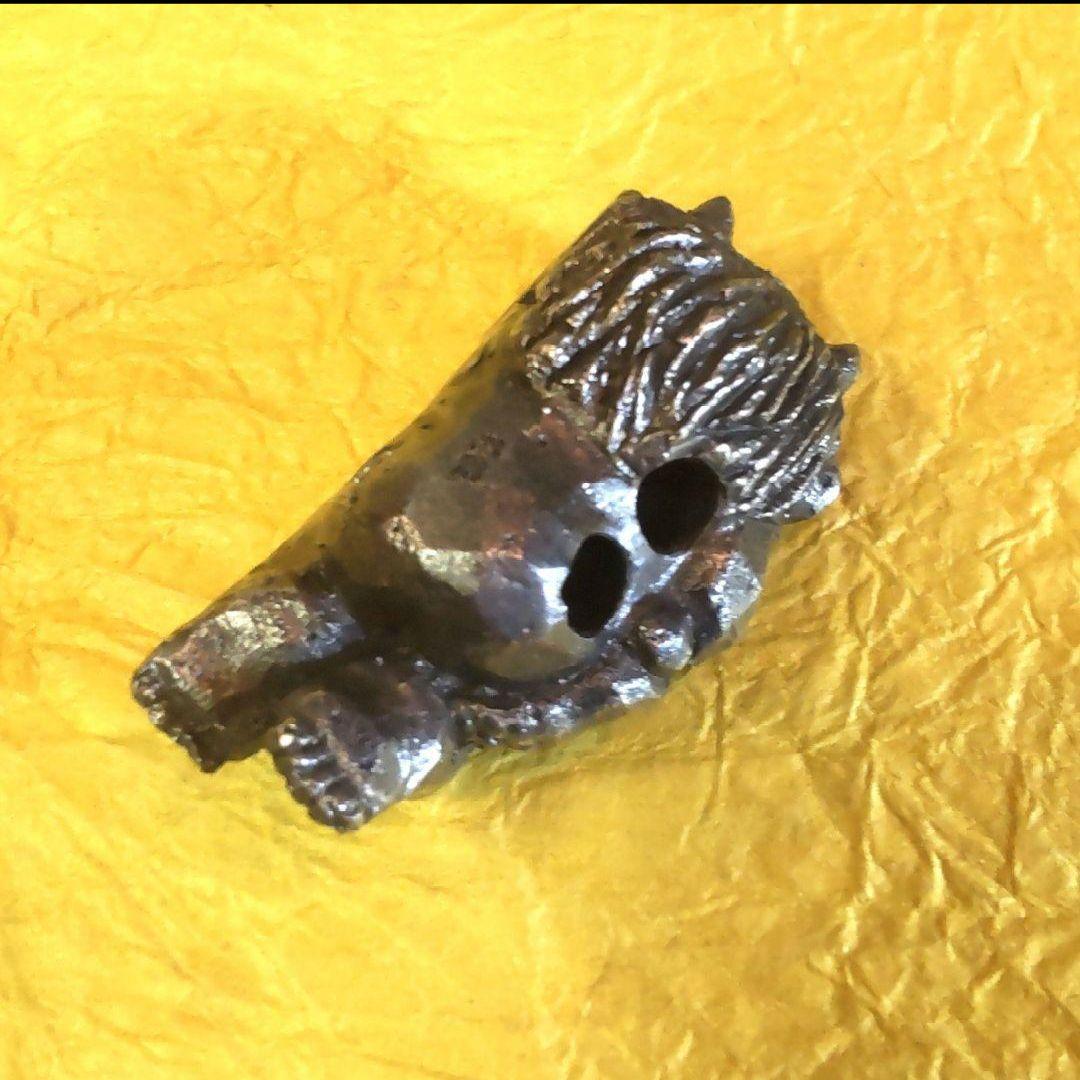 81Z353絵画 野村たかあき 根付 純銀 版画 彫刻 置物