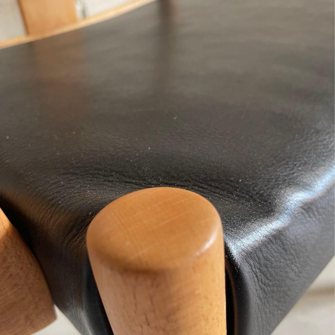 ビンテージ　本革レザー　アームチェア　ダイニングチェア
