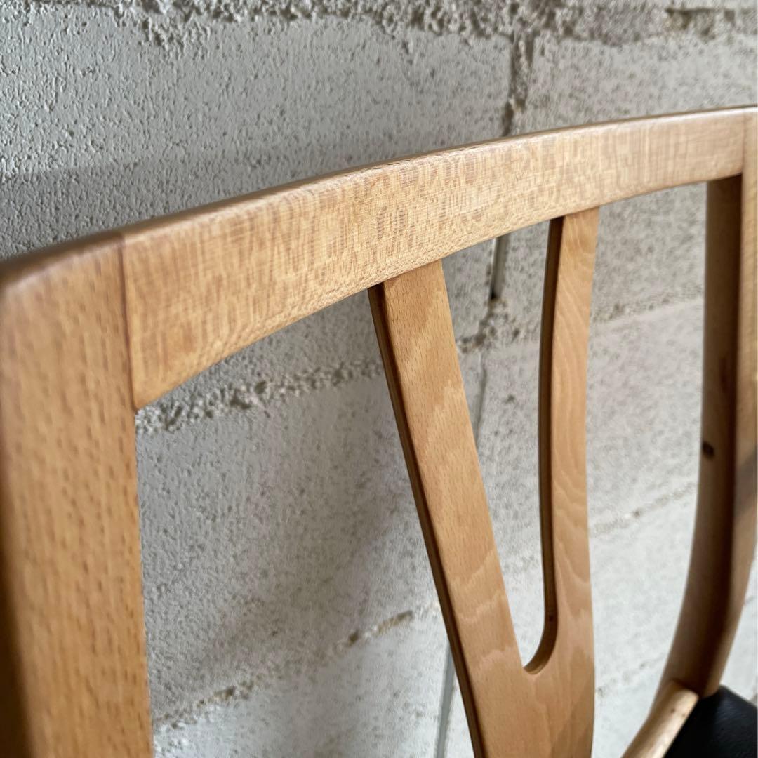 ビンテージ　本革レザー　アームチェア　ダイニングチェア