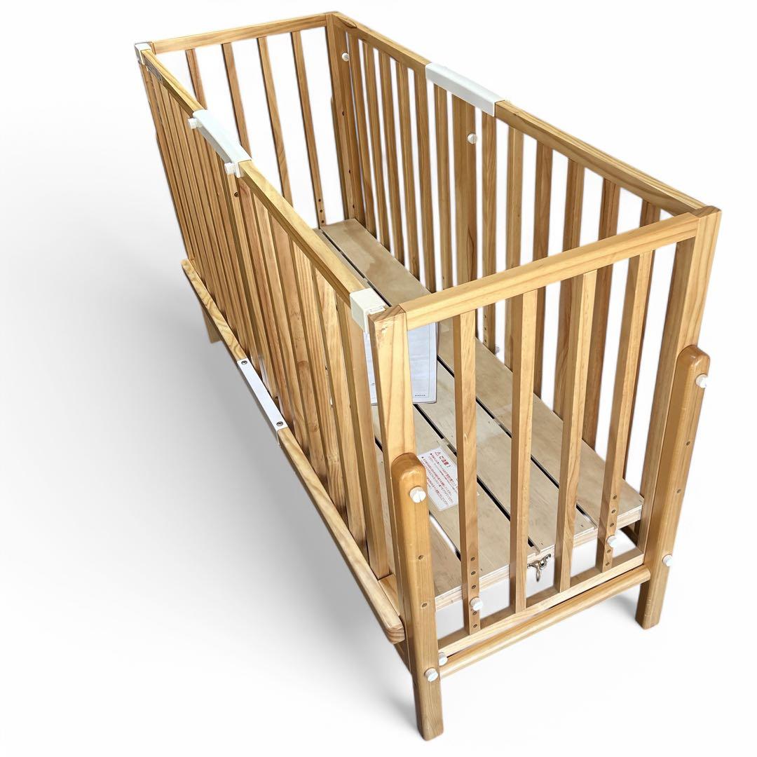 ✨良品✨大和屋 ベビーベッド そいねーるⅢ ナチュラル