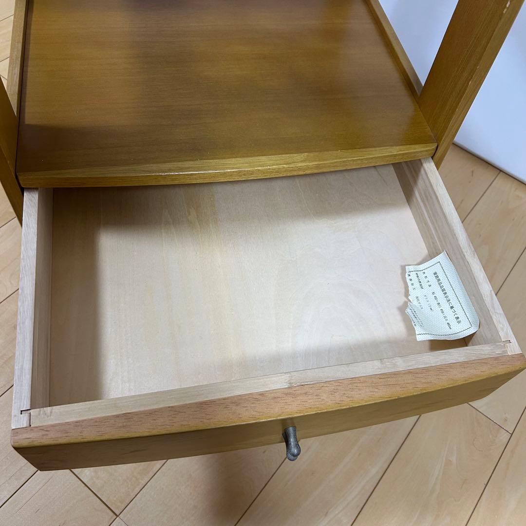 希少　カリモク　ナイトテーブル　サイドテーブル　karimokuオールドカリモク