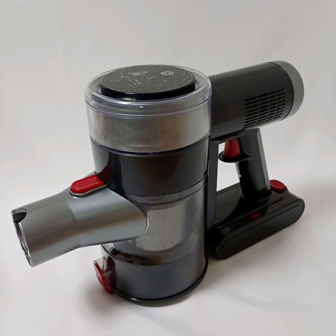 コードレス掃除機 70Kpa超強力 自立式 サイクロン式 LEDライト付き