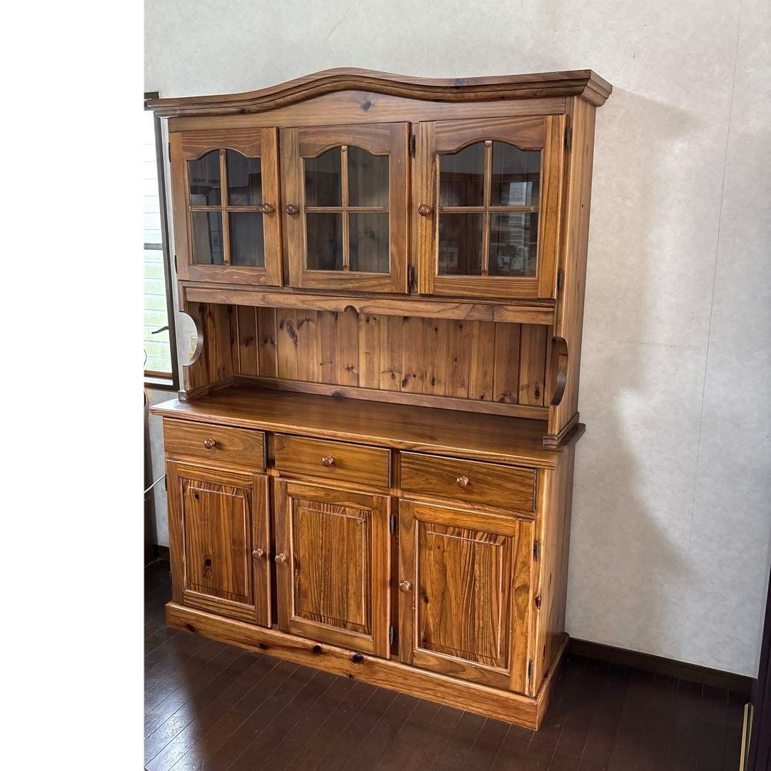 【良品】イタリア製 ヴィンテージ カップボード 食器棚 収納棚