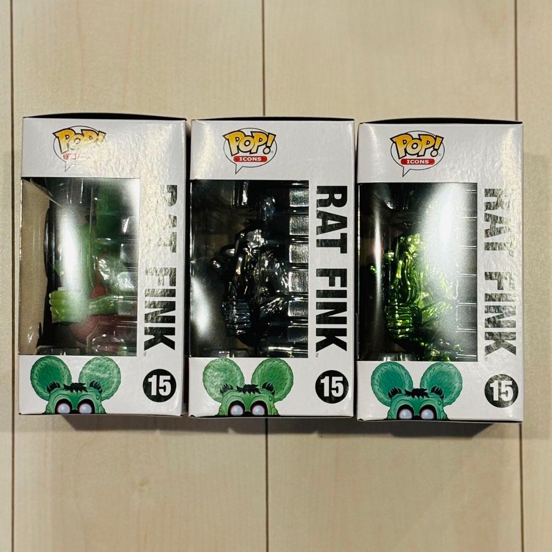 Funko Pop! Icons Rat Fink フィギュア 3体セット