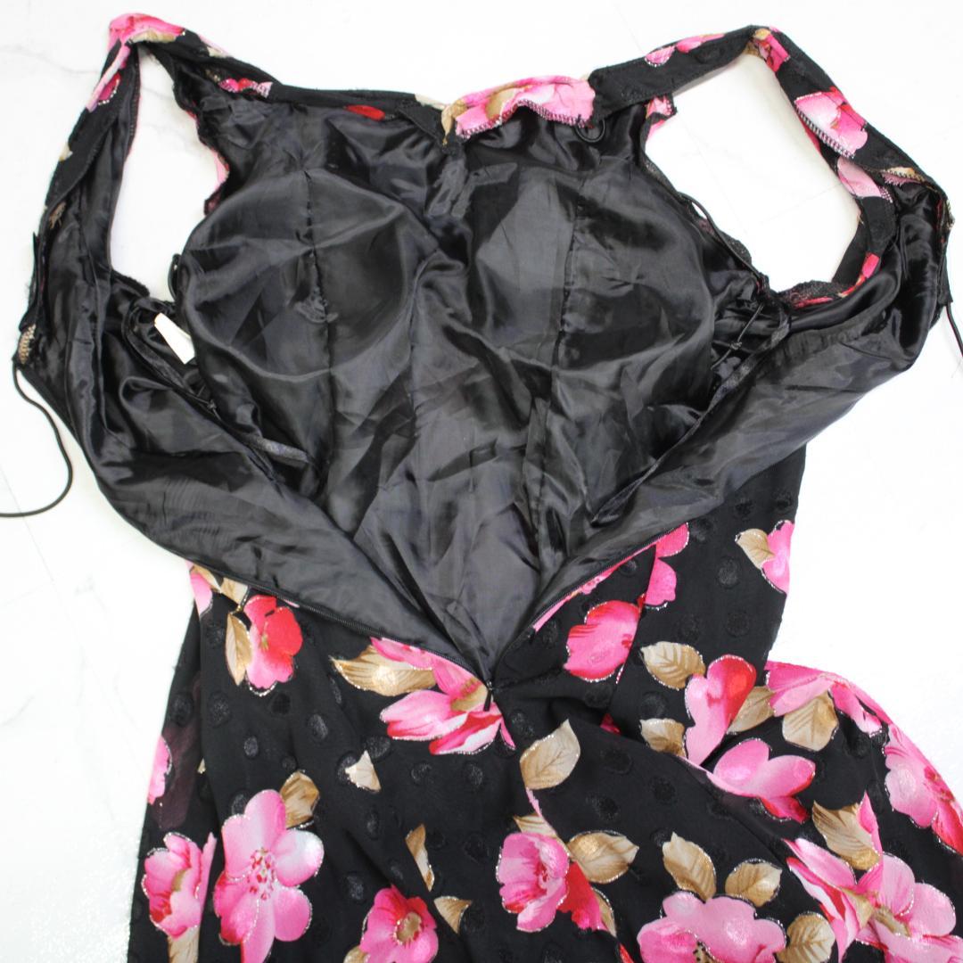 【フラメンコ衣装】ブラック×花柄 primaboutique ワンピース ドレス