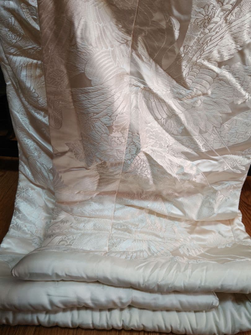 ニコ白打掛2点 吉祥束ね熨斗飛鶴花文　逸品