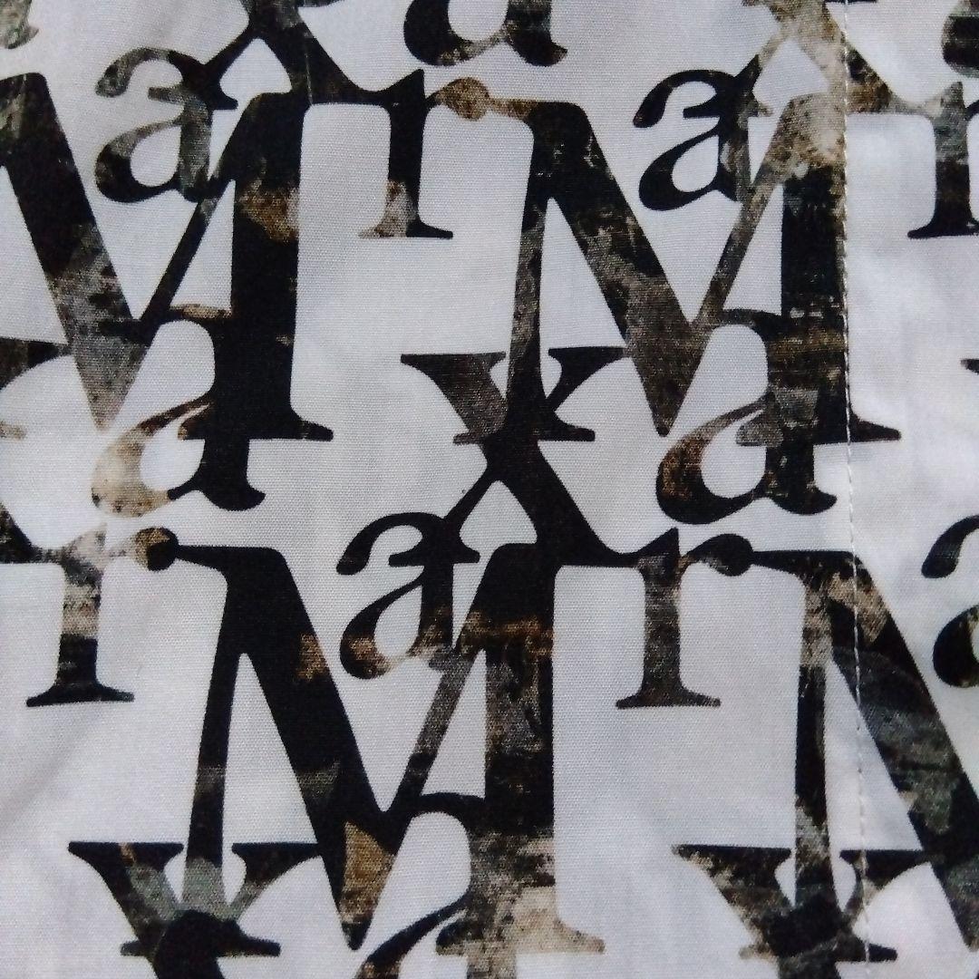 素敵♡マックスマーラ　Max Mara　総柄　シャツ　銀タグ　高級　ホワイト