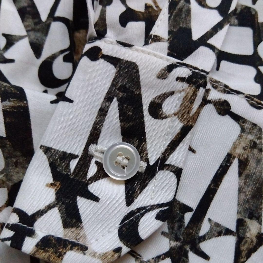 素敵♡マックスマーラ　Max Mara　総柄　シャツ　銀タグ　高級　ホワイト