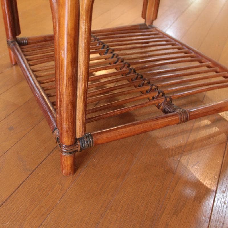 コーナーラック ラタン 籐家具 ナチュラルスタイル 棚 お洒落 214-1345