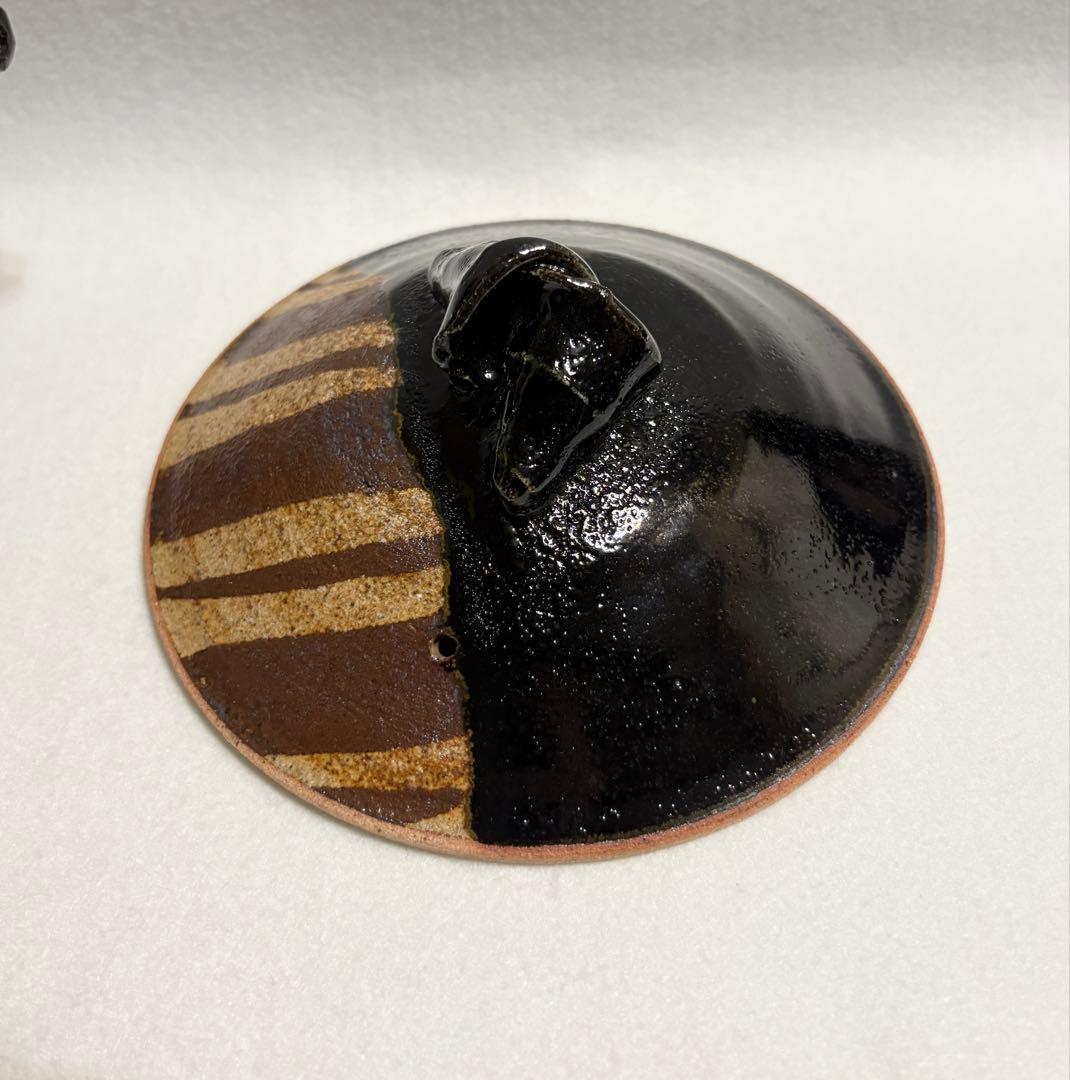 稲葉直人 黒織部 一人鍋 土鍋 キャセロール 1人鍋 陶芸 直人