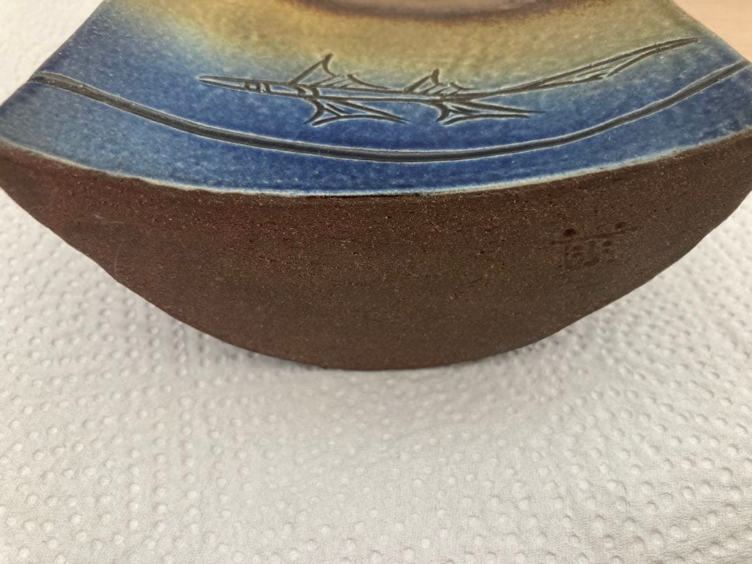 與宏文　遊魚文だち瓶　泡盛酒器セット