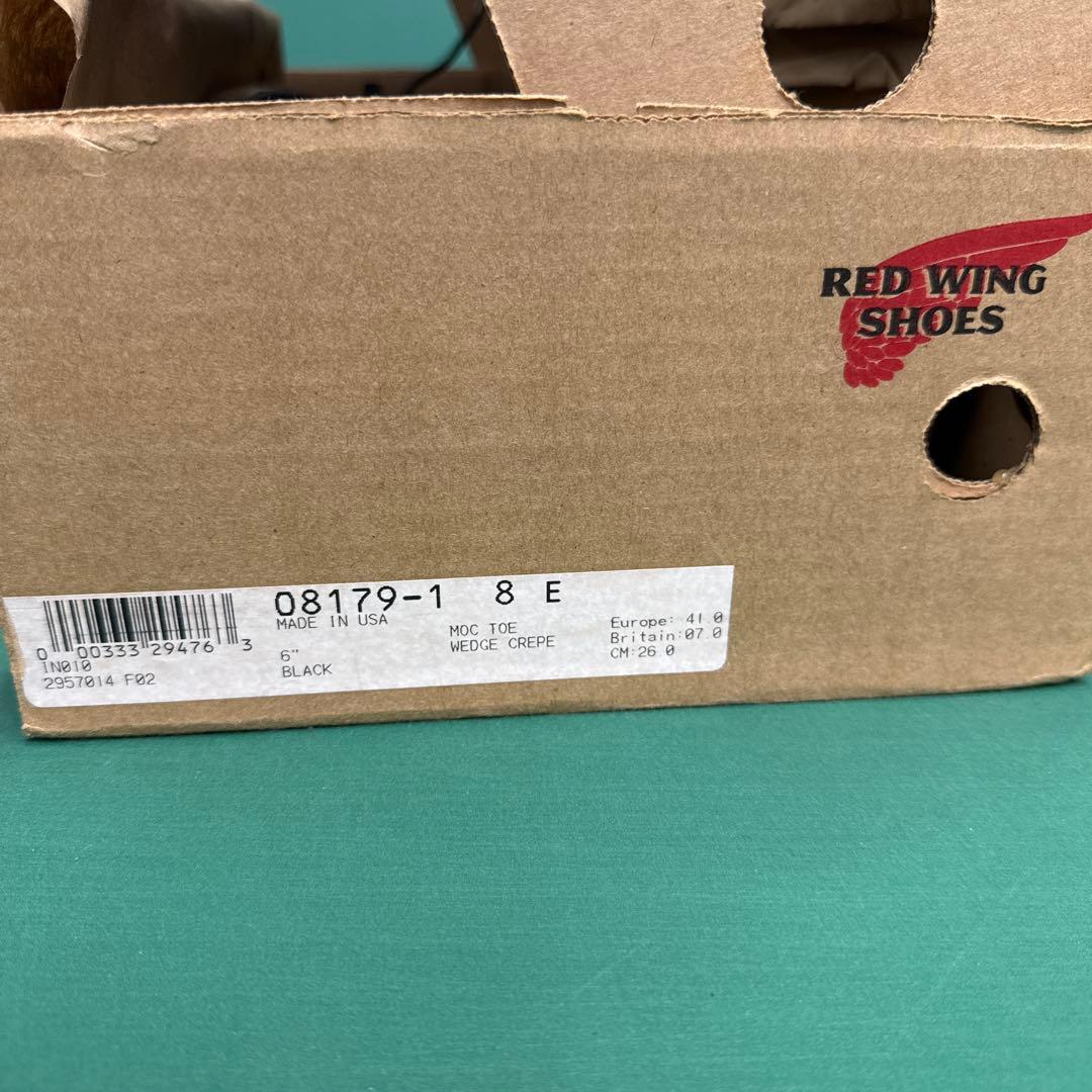 RED WING 8179 黒 モックUS8E USA製　2010年製　箱付き