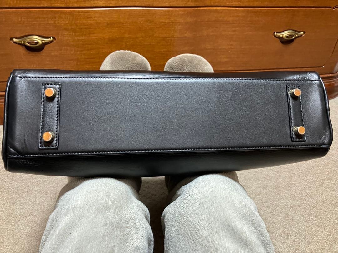 Cisei ブラックレザー ビジネスバッグ