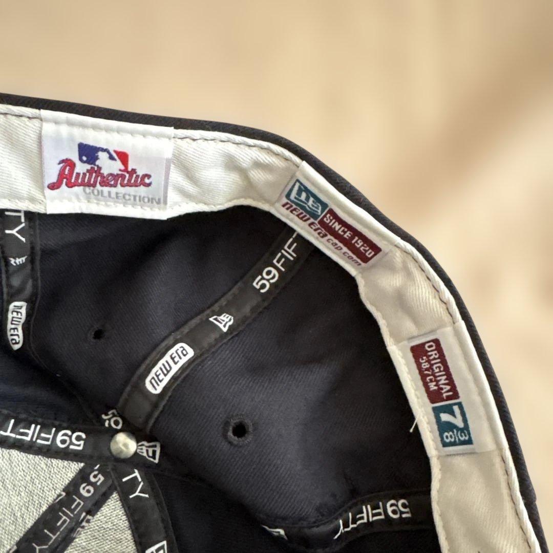 【デッドストック】90s USA製 ニューエラ ヤンキース キャップ 7 3/8