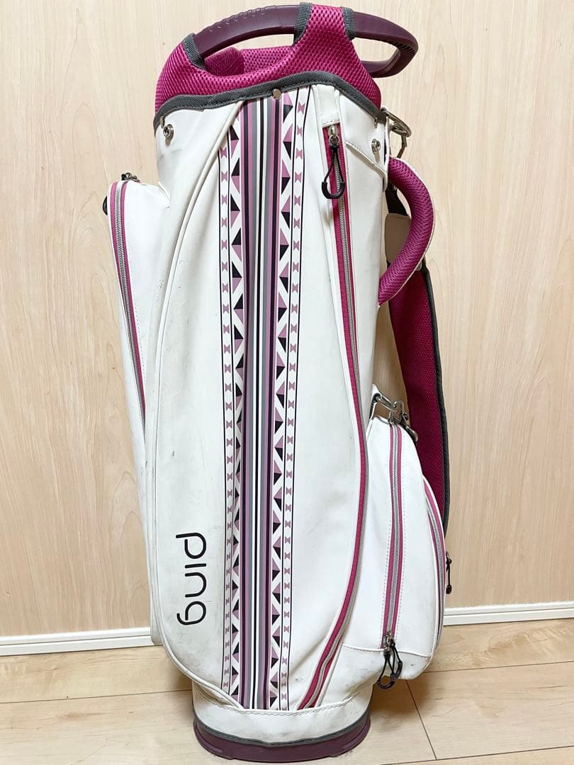 ping G Le キャディバッグ ホワイト/ピンク