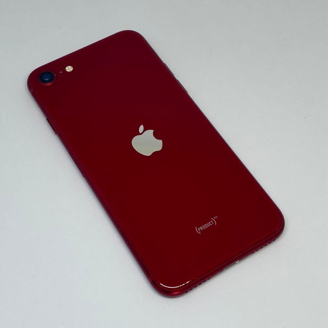 A13美品【電池新品100％表示】iPhone SE3 128GB レッド
