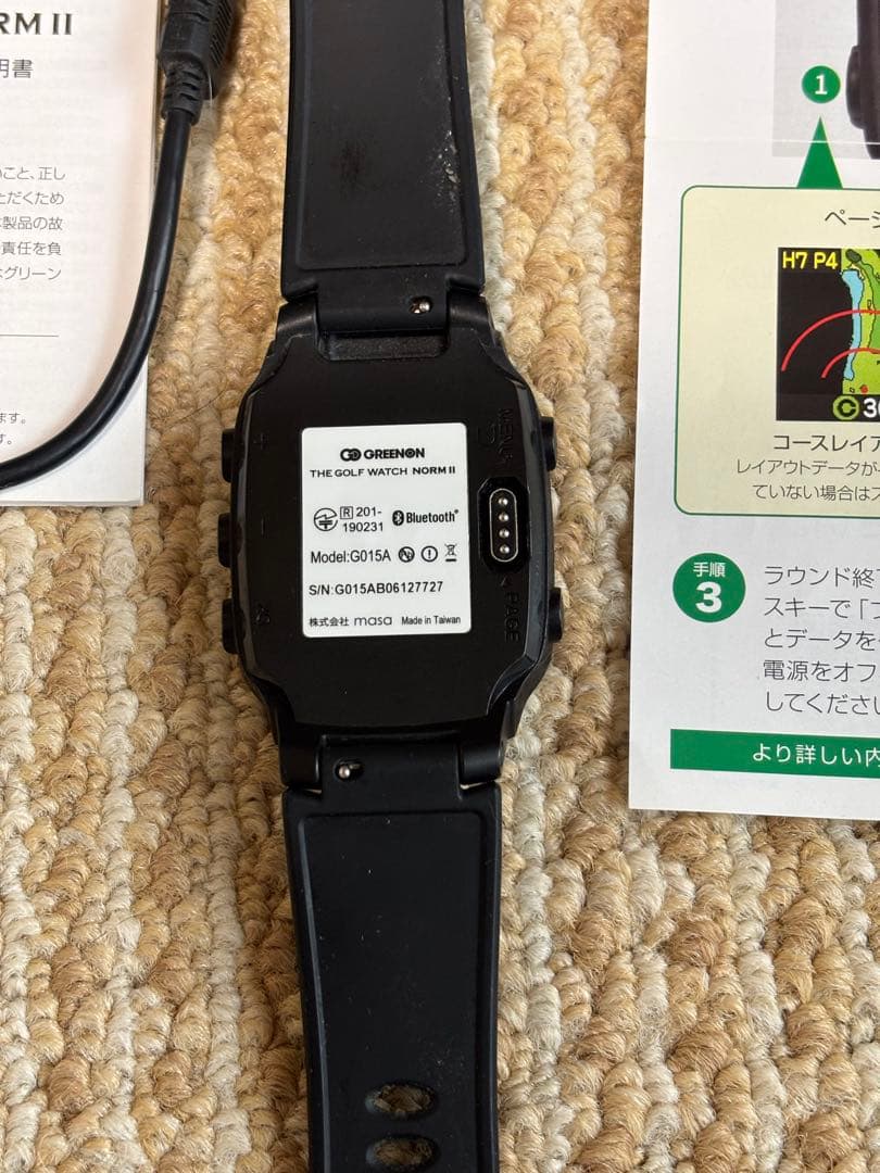 GOLF WATCH NORM II GPS機能付き