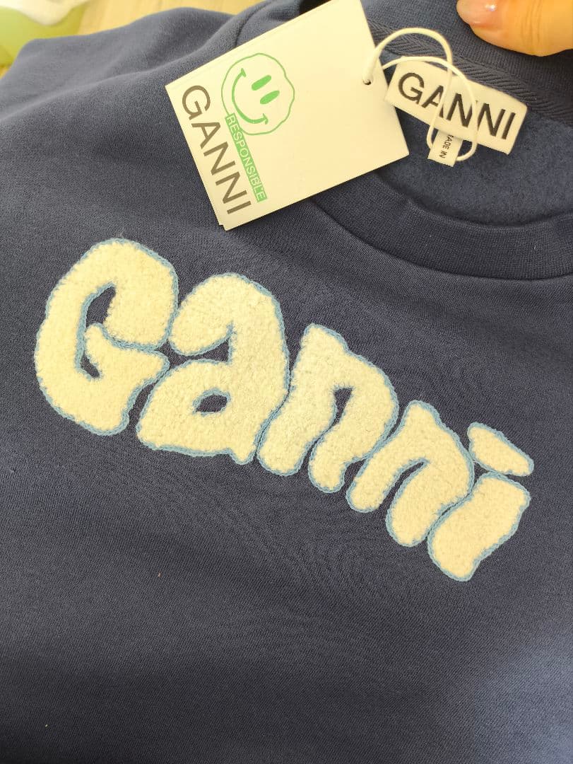新品 ガニー ganni スウェット 長袖