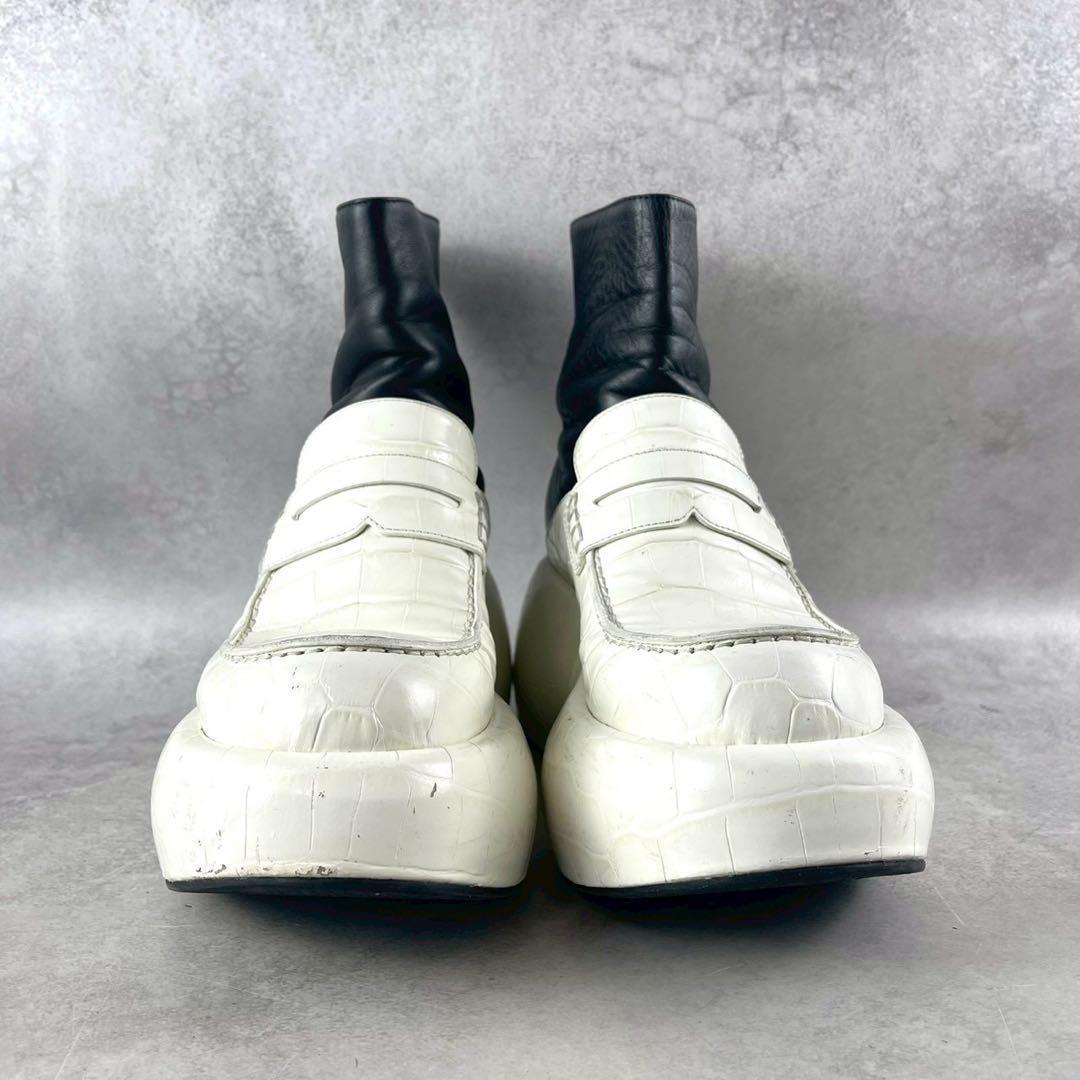 靴 LOEWE Crocodile Embossed Wedge Boots