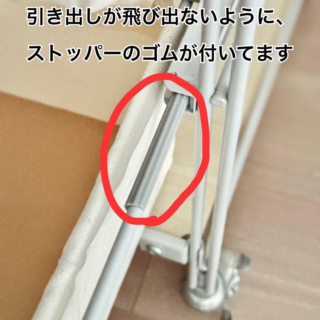 美品　無印良品 スチールユニットシェルフ 帆布バスケットセット 幅56cm