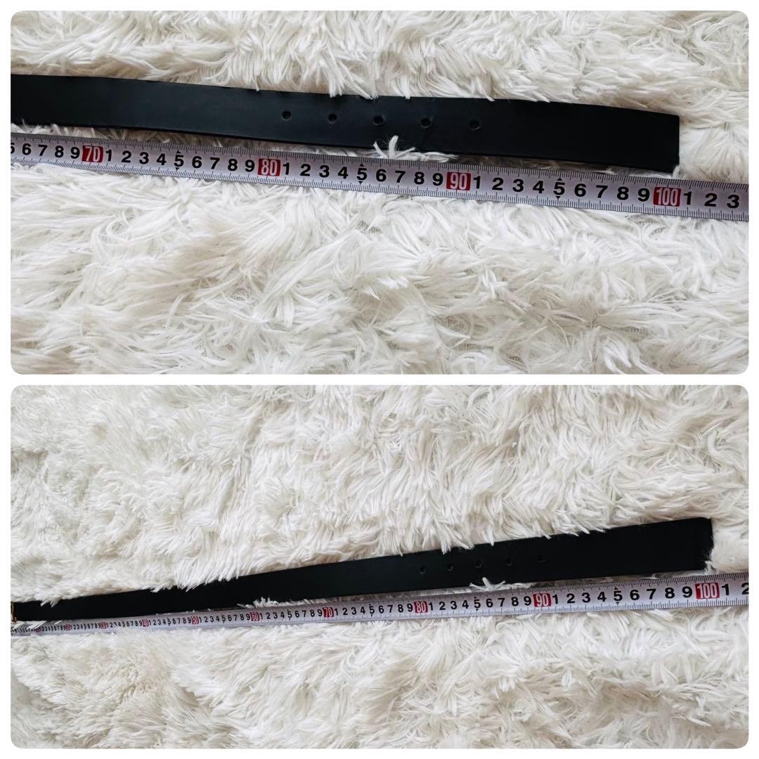 【美品】ルイヴィトンベルトLVイニシャル 黒LOUIS VUITTON