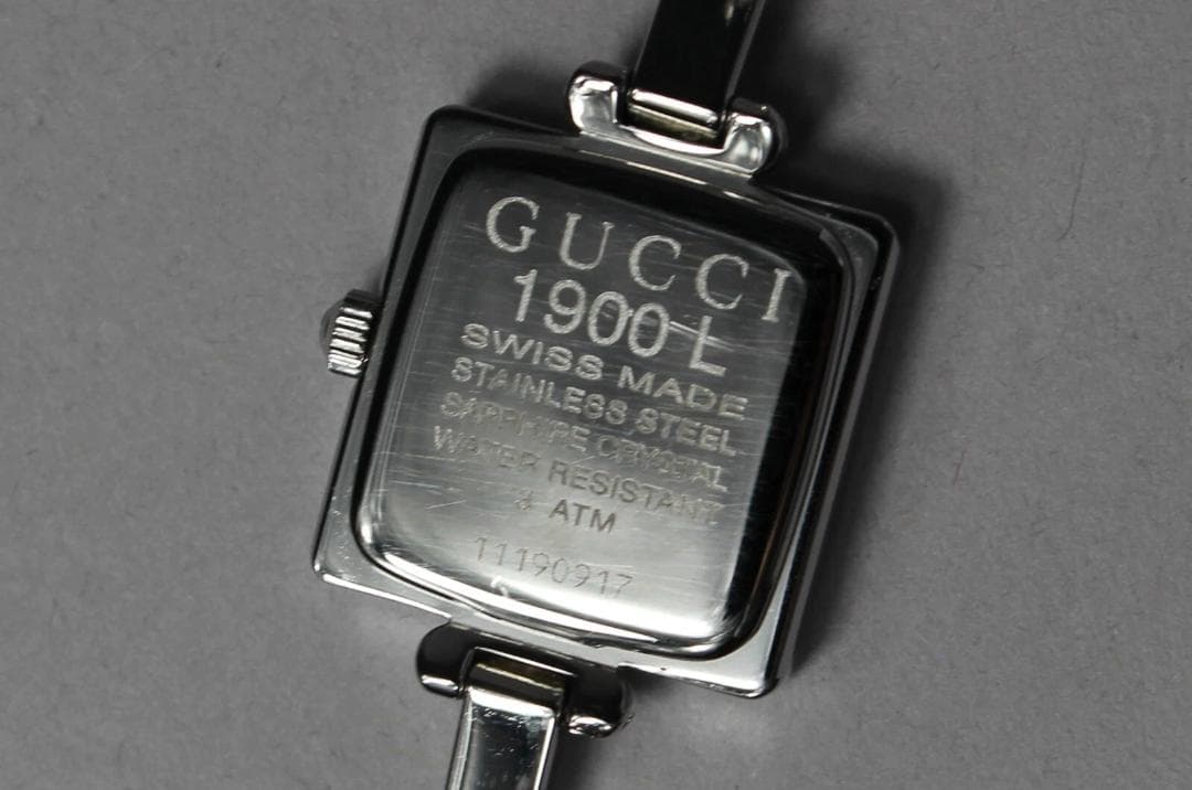 稼働 GUCCI グッチ 1900L ピンクシェル スイス製 レディース 腕時計