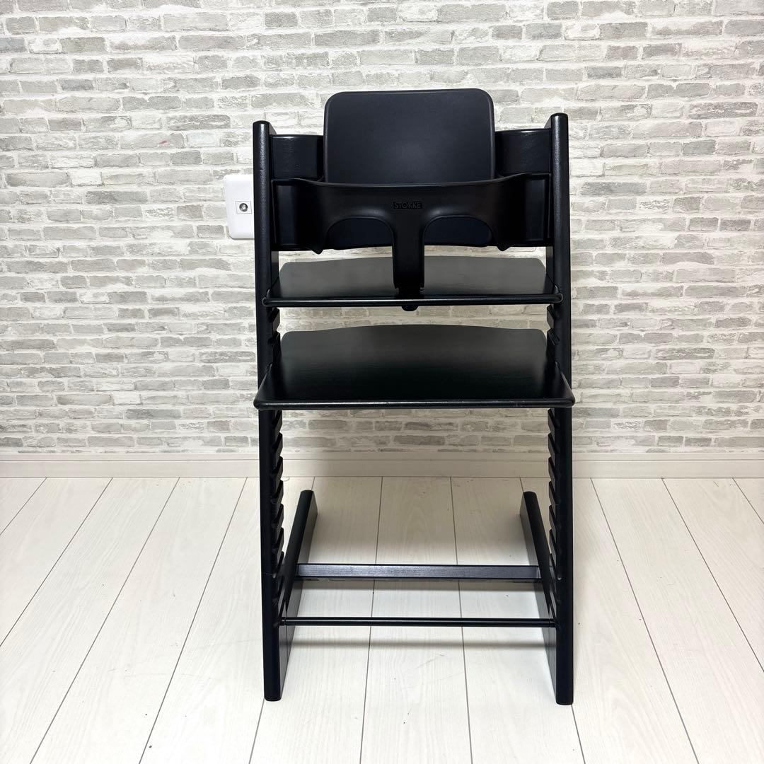 ✨ベビーセットＶ３付き✨ STOKKEストッケトリップトラップ ブラック